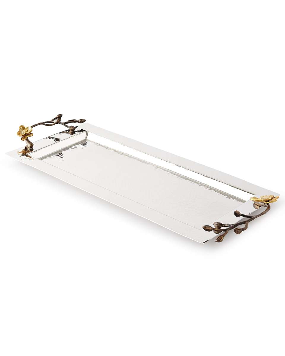 Gold Orchid Vanity Tray
