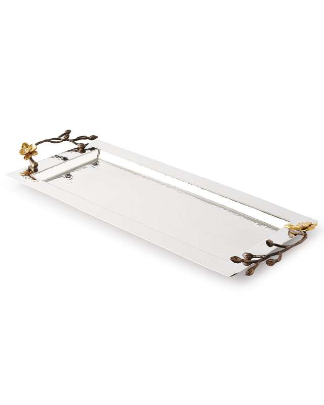 Gold Orchid Vanity Tray