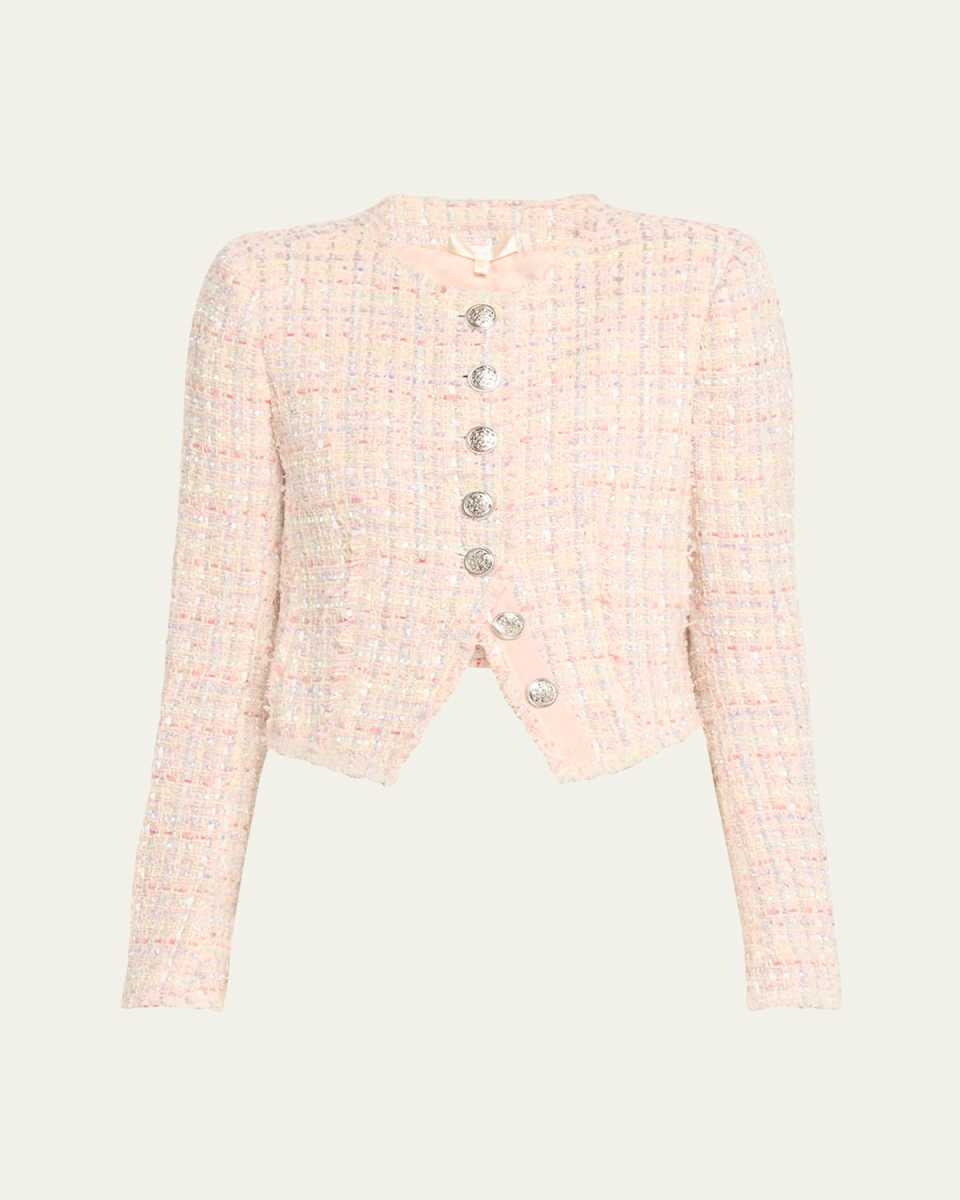 Falima Cropped Tweed Jacket