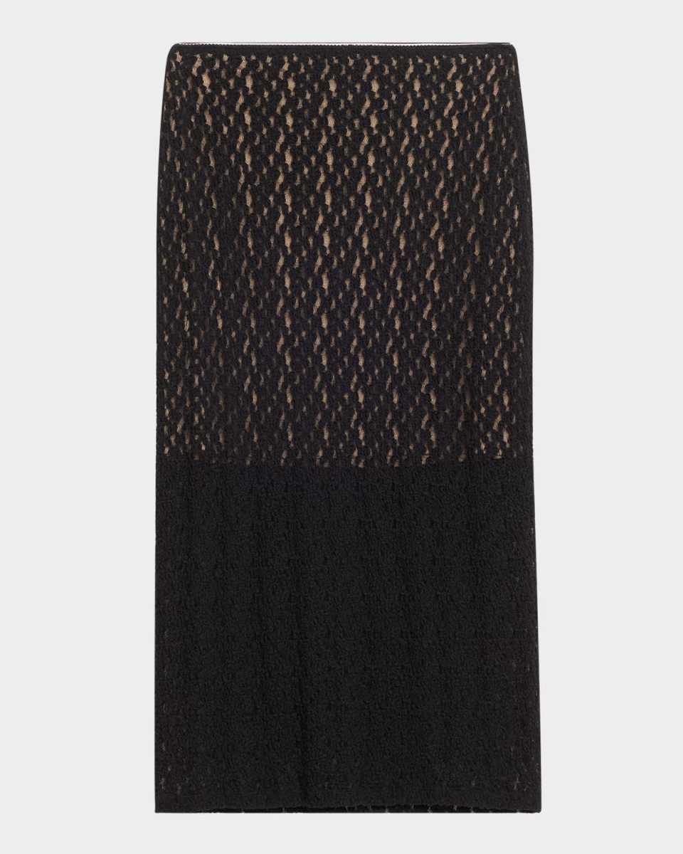 Floral Smocked Midi Skirt