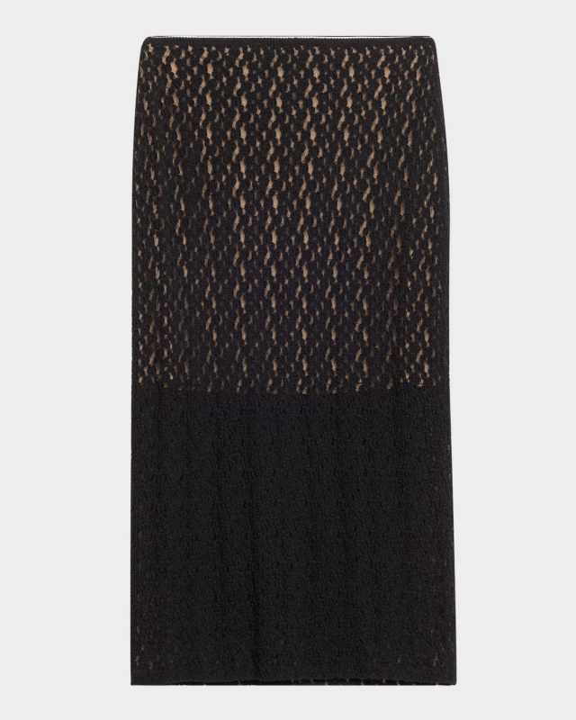 Floral Smocked Midi Skirt