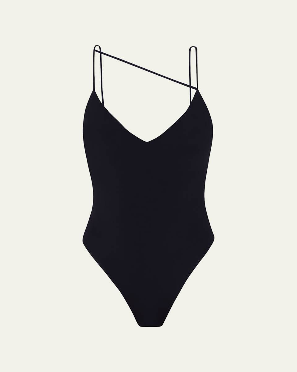 Solid Nara Brazilian One-Piece Swimsuit
