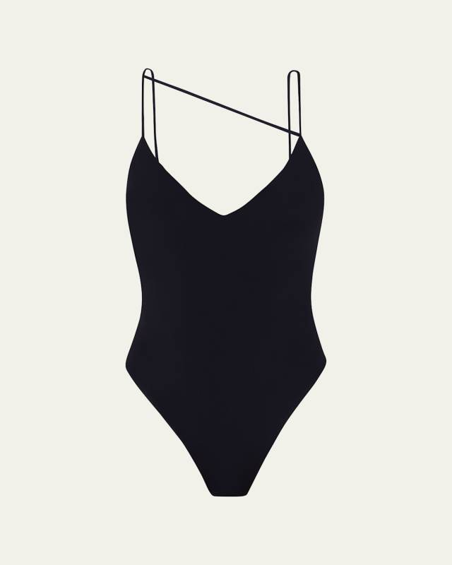 Solid Nara Brazilian One-Piece Swimsuit