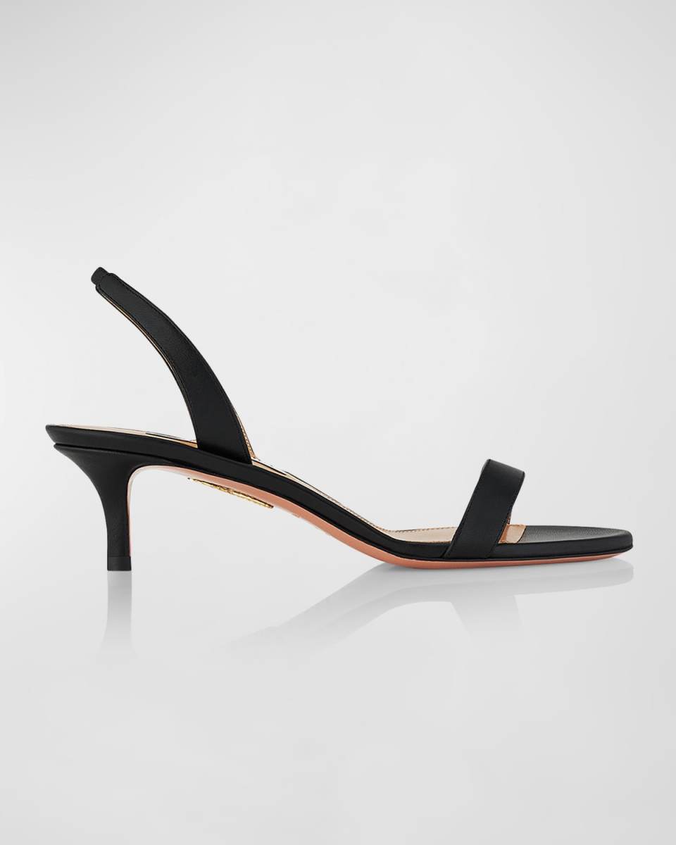 So Nude Leather Halter Sandals