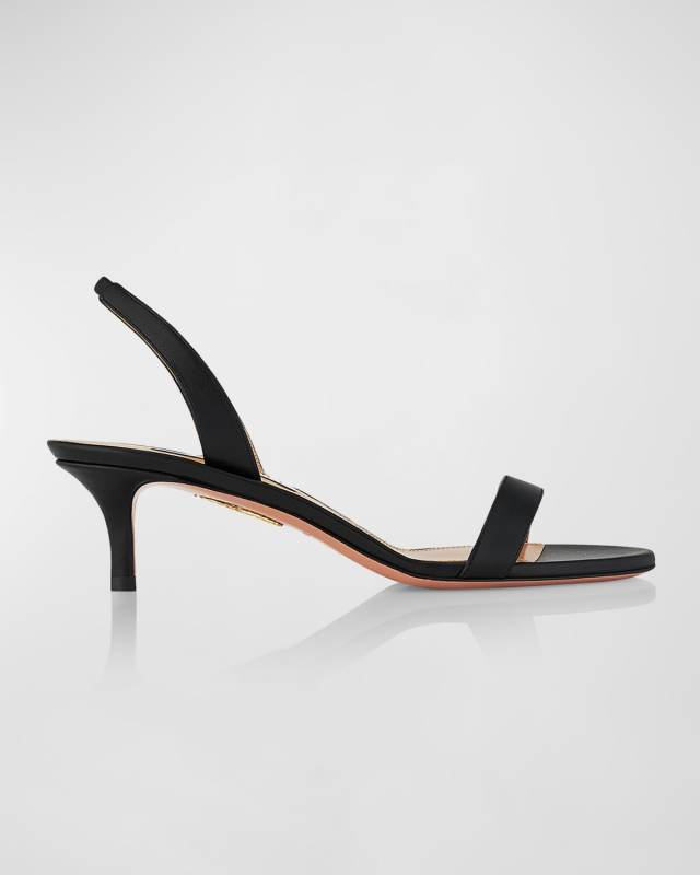 So Nude Leather Halter Sandals