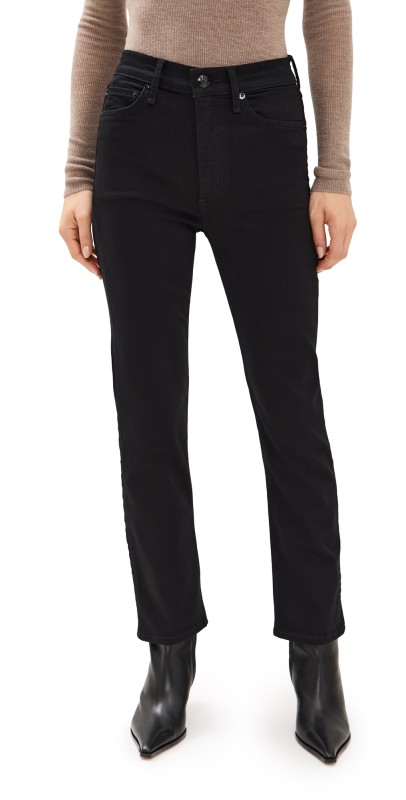 rag & bone Flexi Wren High Rise Ankle Slim Jeans Black
