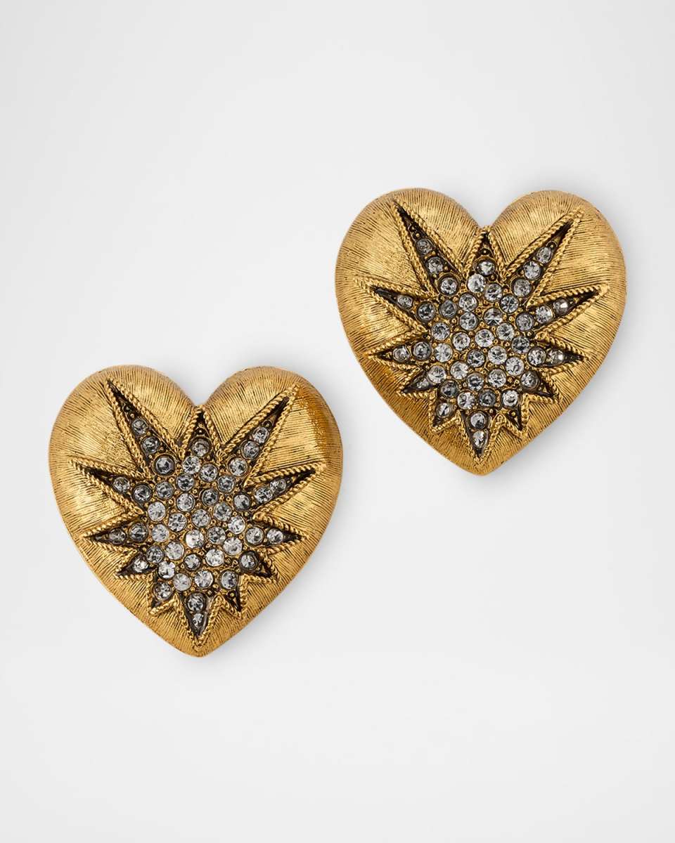 Heart of Tefiti Crystal Stud Earrings