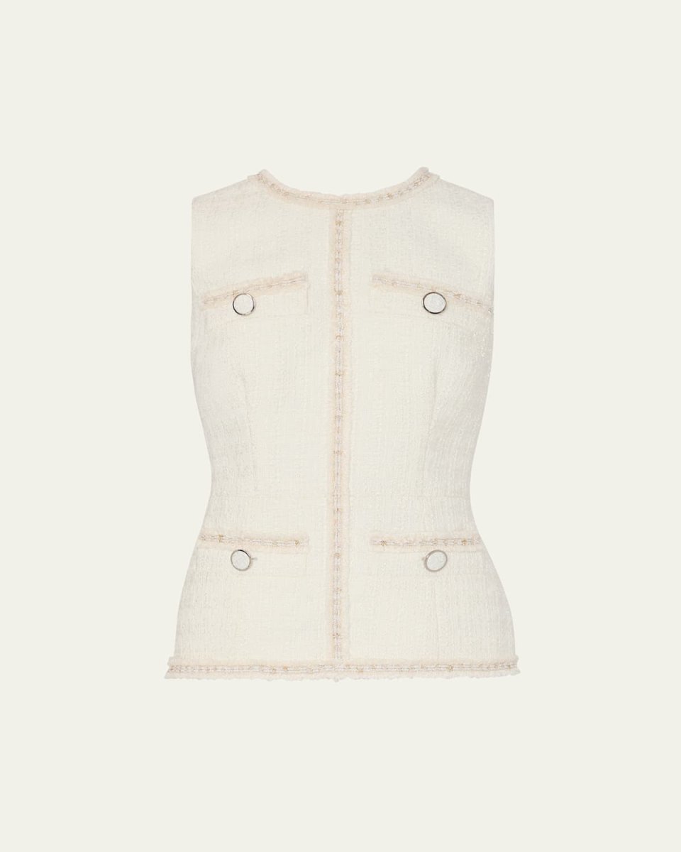 Nette Sleeveless Boucle top