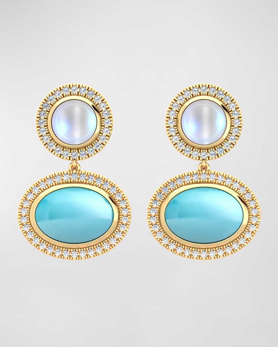 Aurora Earrings with Diamonds
