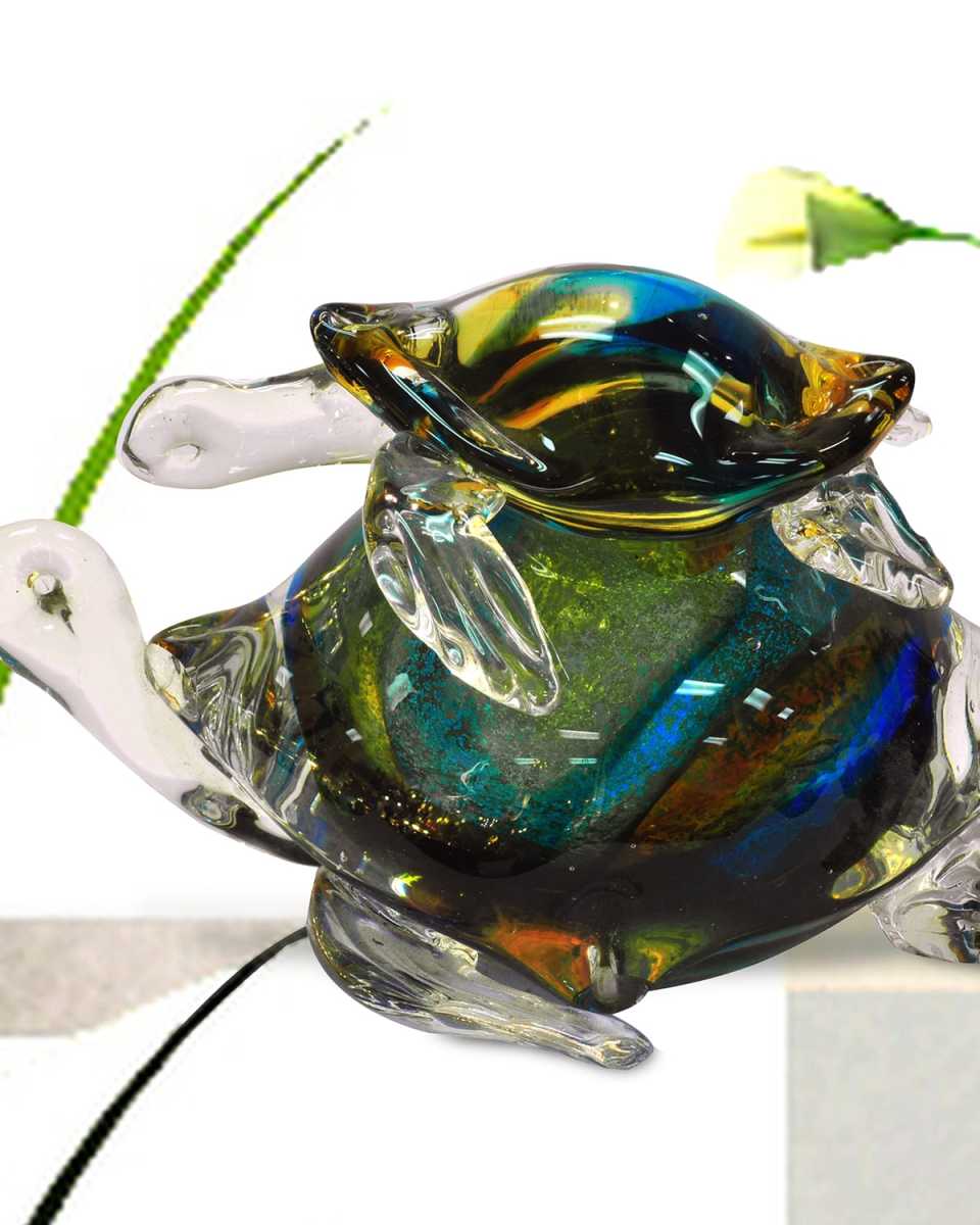Colorful Sea Turtle Figurine