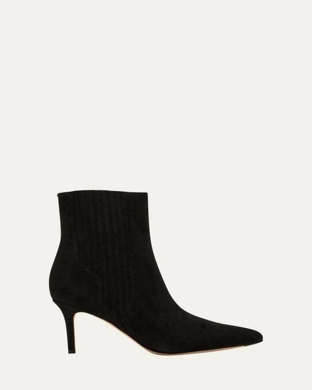 Lisa Suede Stiletto Ankle Booties