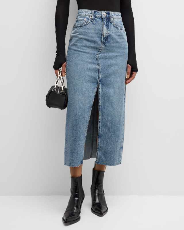 Clara Denim Midi Skirt