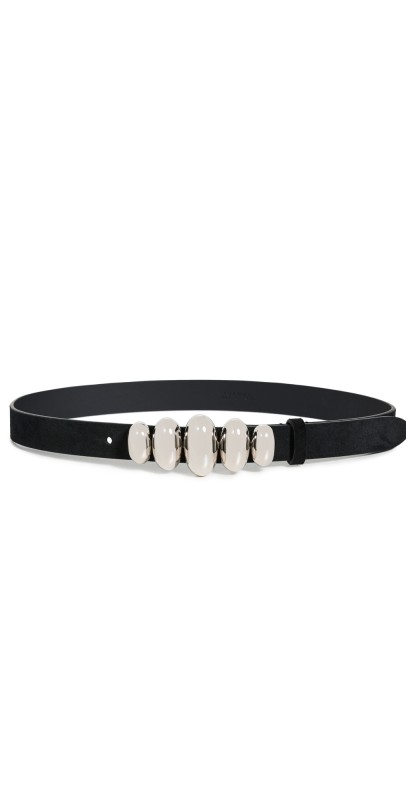 Isabel Marant Fuzz Crescent Belt Black