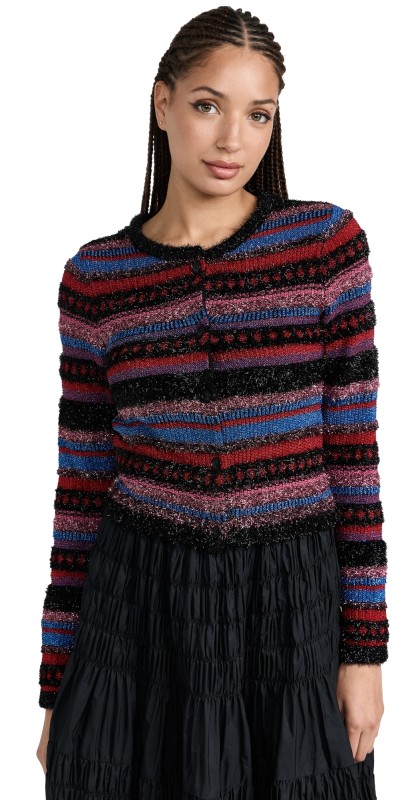 Molly Goddard Joanna Cardigan Black Multi