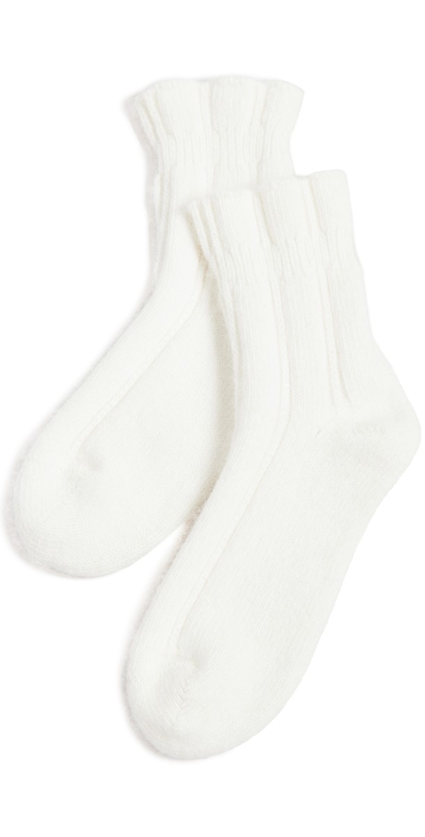 Falke Bed Socks Off White