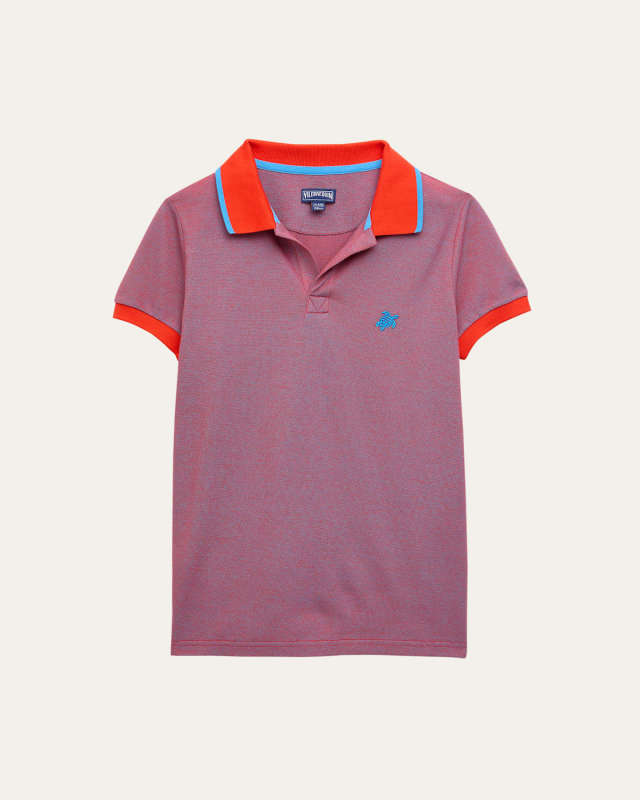 Boy's Cotton Pique Polo Shirt, Size 2-14