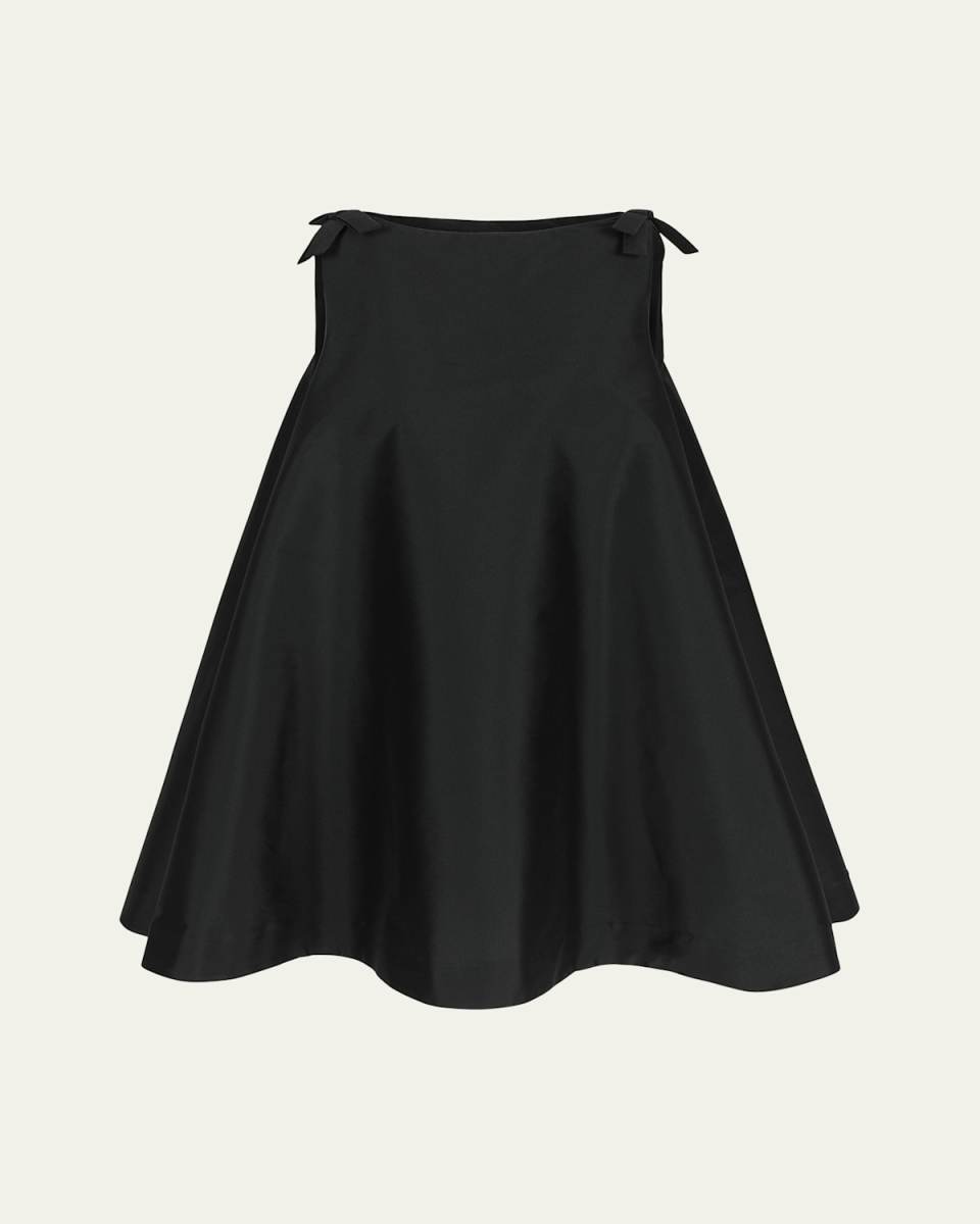 Boatneck Cape Mini Dress