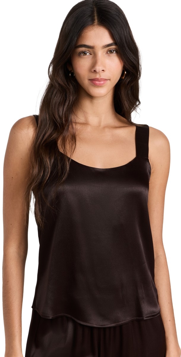 DONNI. Satiny Cami Espresso