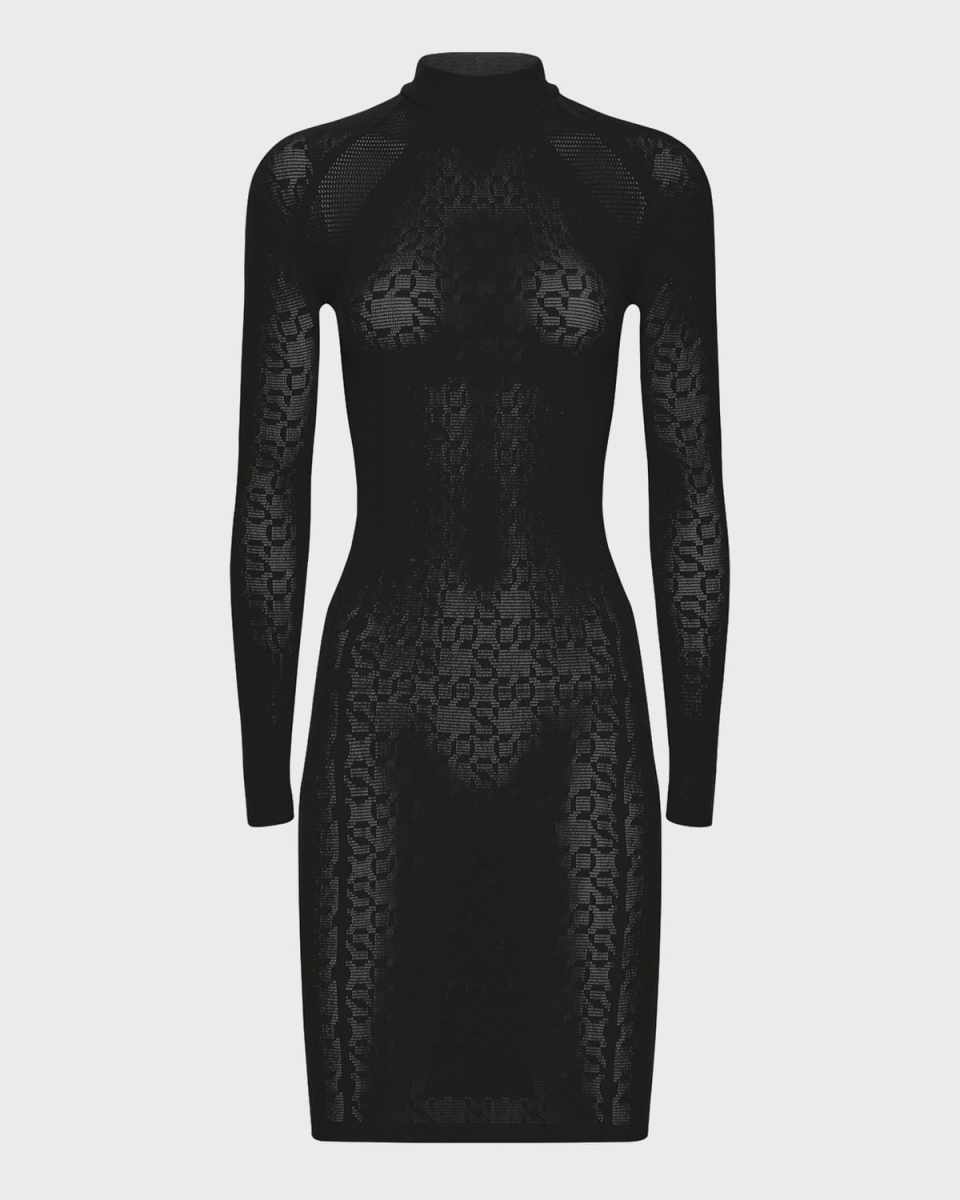 x Simkhai Warp-Knit Logo Mini Dress