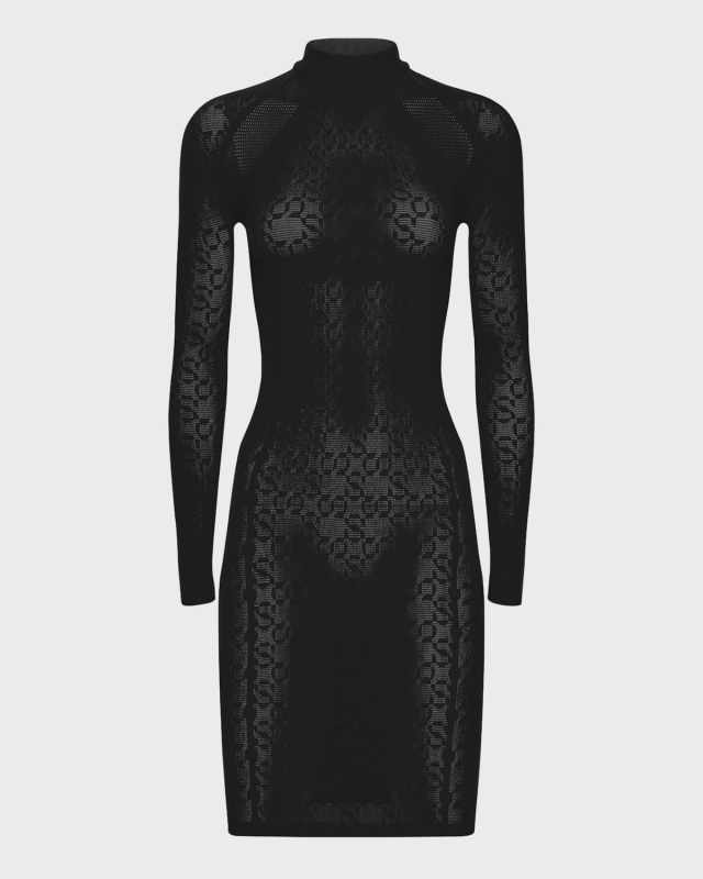 x Simkhai Warp-Knit Logo Mini Dress