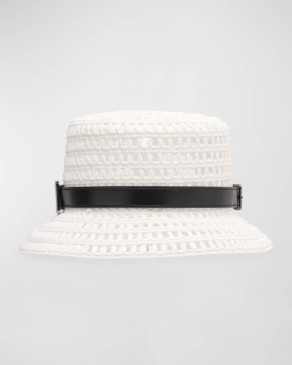 Uccio Woven Belted Bucket Hat