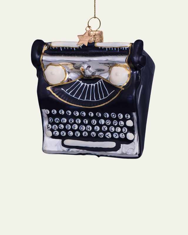 Typewriter Christmas Ornament