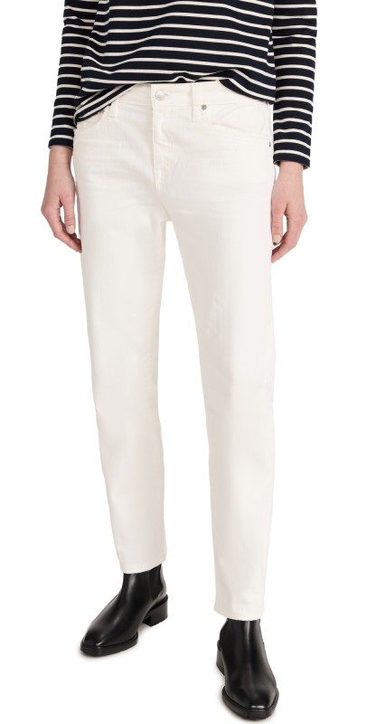 AG Ex Boyfriend Slim Jeans 1 Year Tonal White