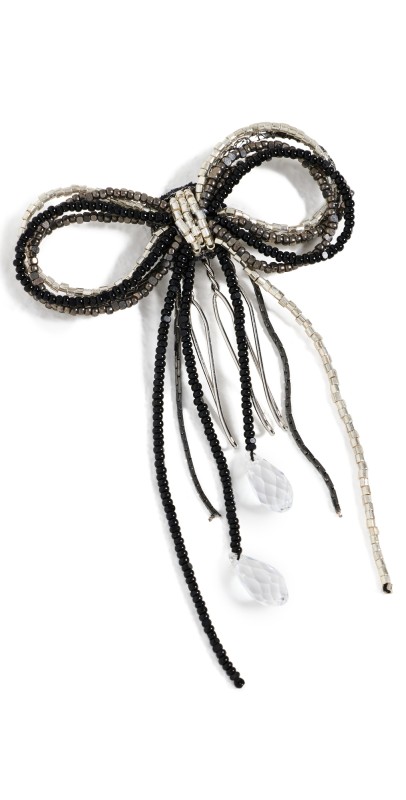 Deepa Gurnani Deepa by Deepa Gurnani Coquette Hair Clip Black