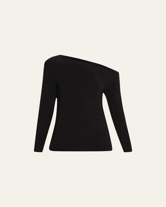 Long-Sleeve Drop-Shoulder Top