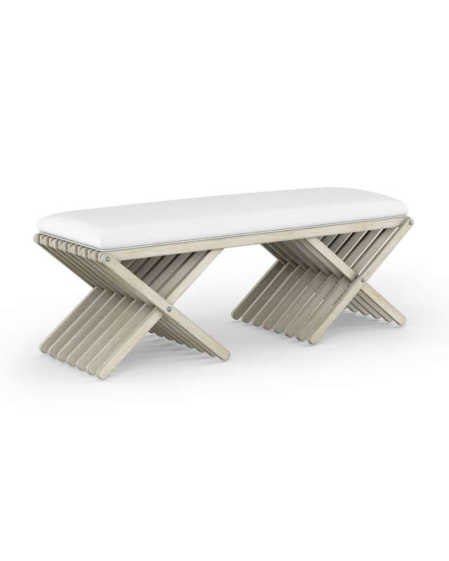 Cotiere Double-X Bench, 52"