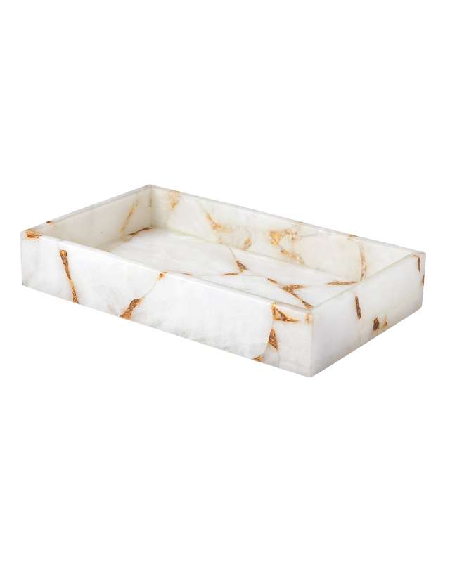 Taj Leaf Small Tray Guest Towel Holder