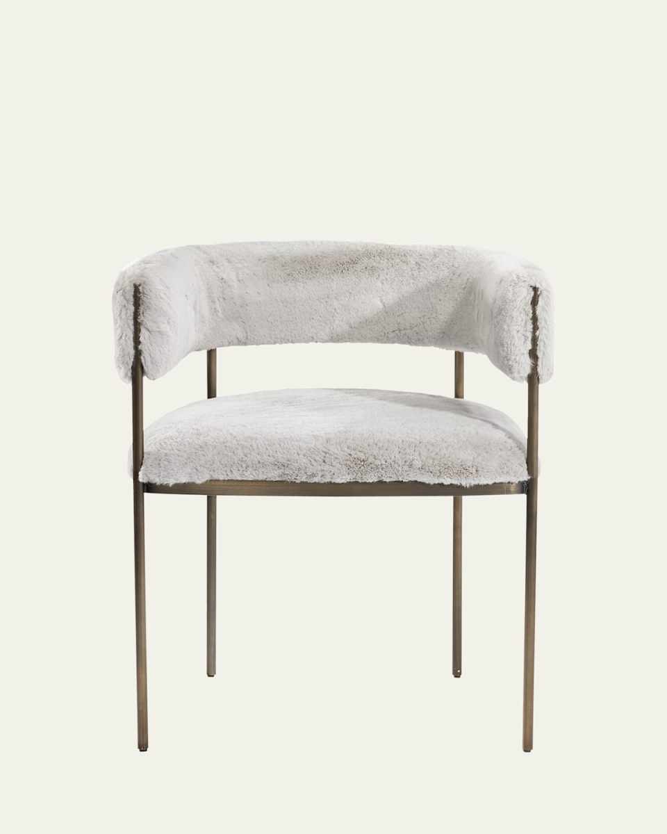 Ryland Faux Fur Dining Chair