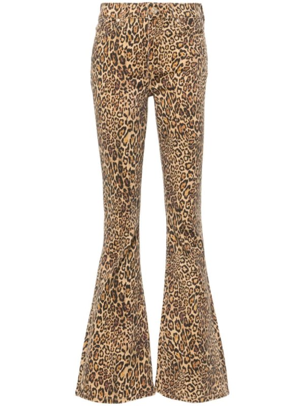 HW Ali leopard-print flared jeans