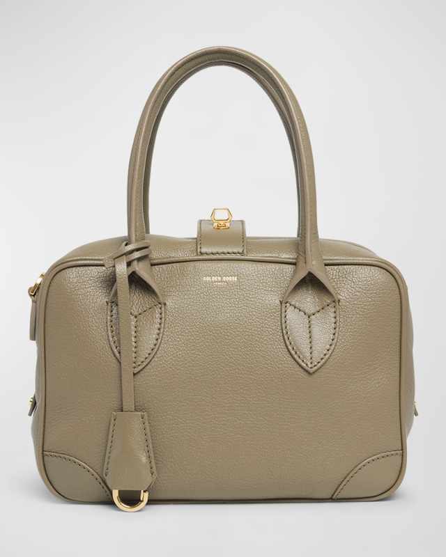 Vita Zip Goat Leather Top-Handle Bag