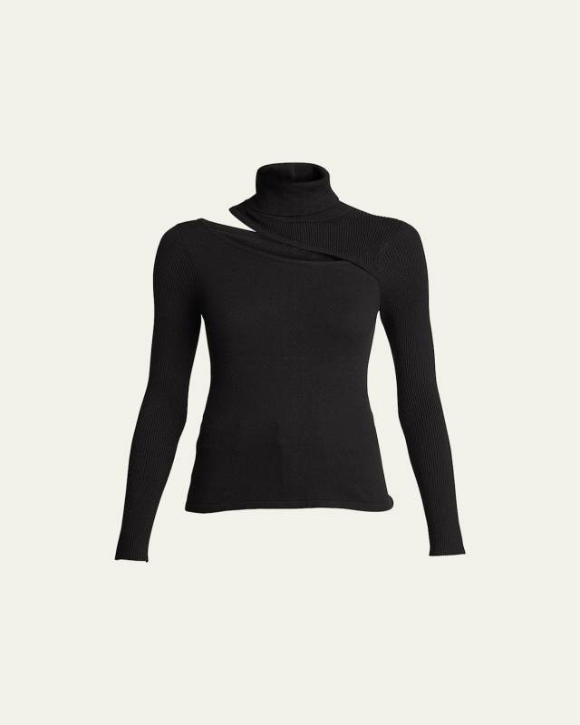 Everlee Cutout Turtleneck Sweat