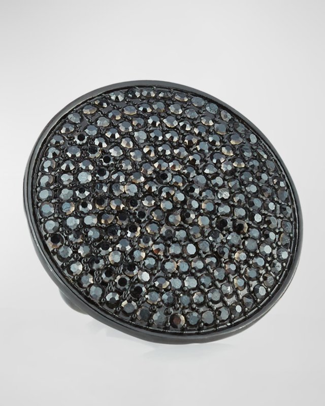Adjustable Pave Disc Ring