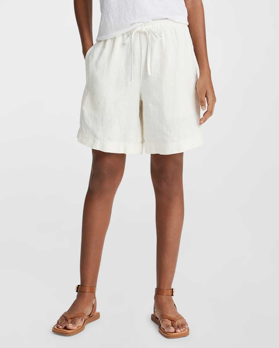 Relaxed Hemp Drawstring Shorts