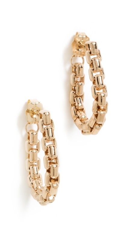 Zoe Chicco 14k Gold Soft Chain To Back Earrings Gold