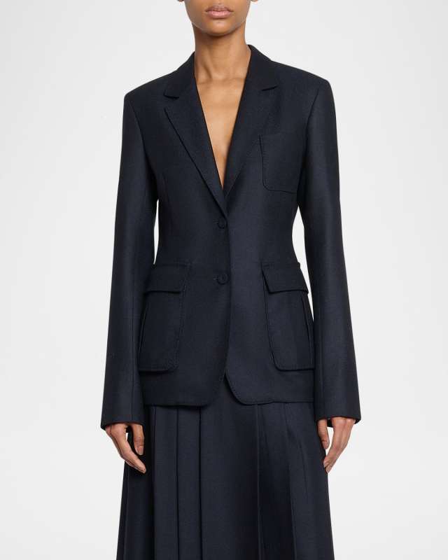 Louisa Wool-Cashmere Blazer
