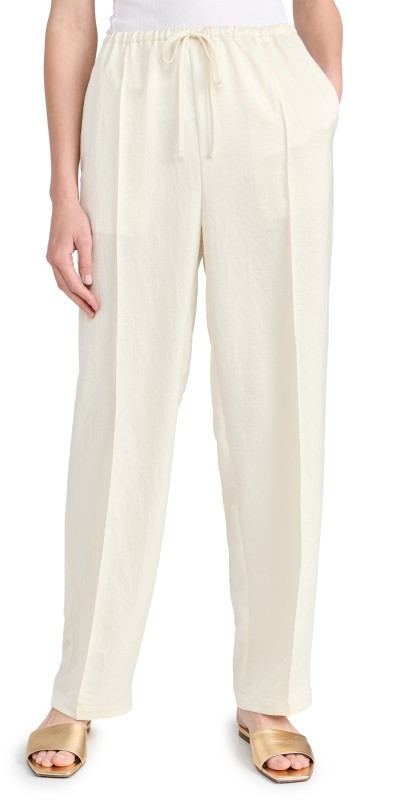 Madewell Slim Pintuck Pull On Pants Cake Batter