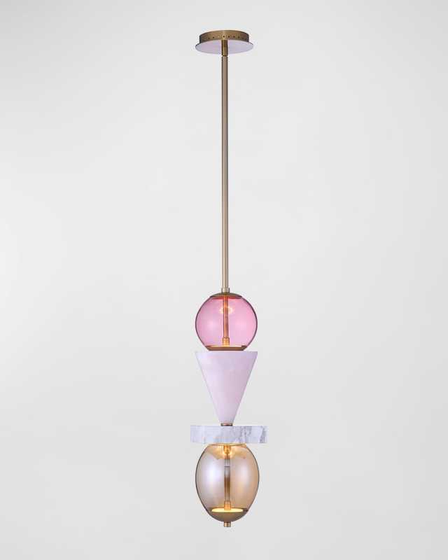 Demi Pink Jade LED Mini Pendant Light