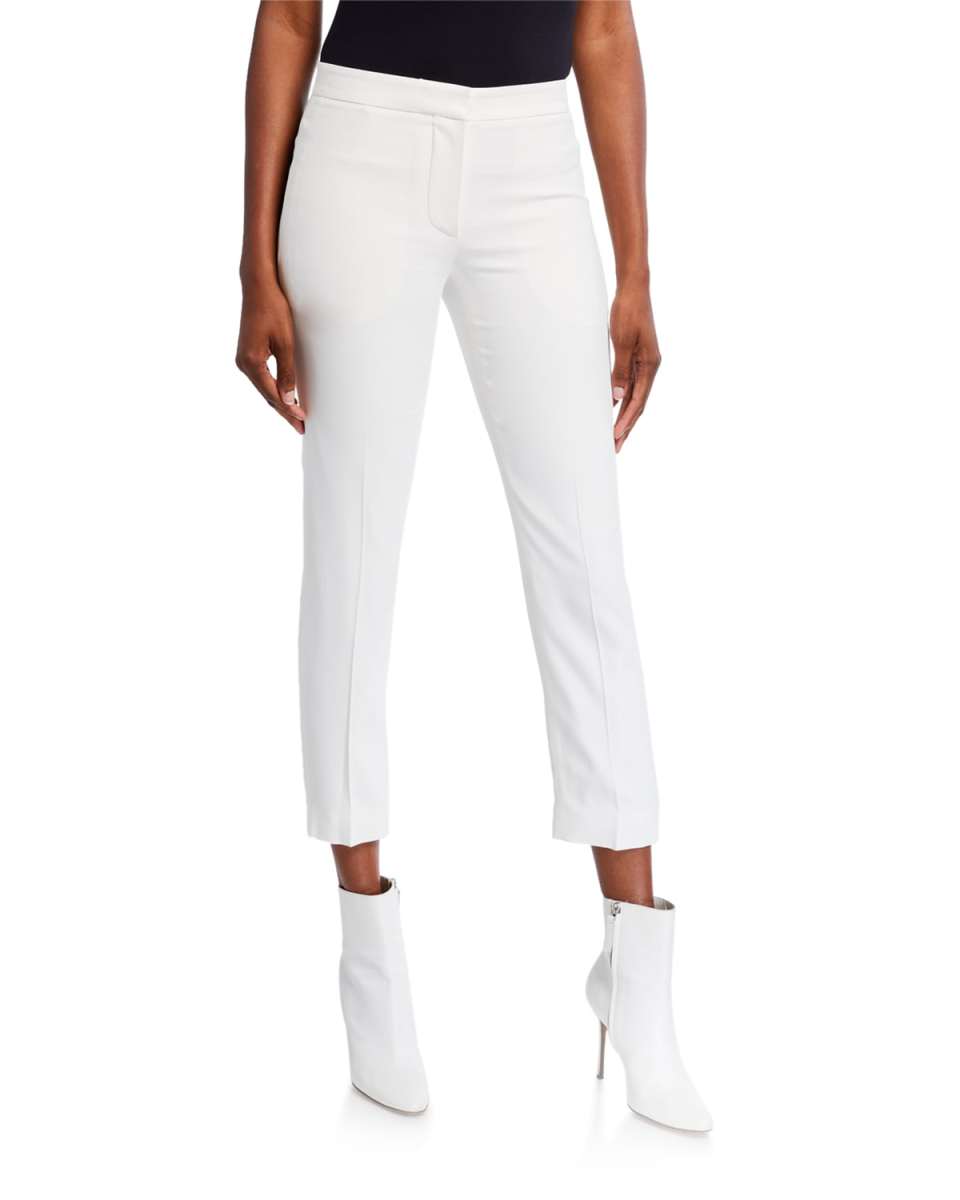 Leaf Crepe Cigarette Trousers