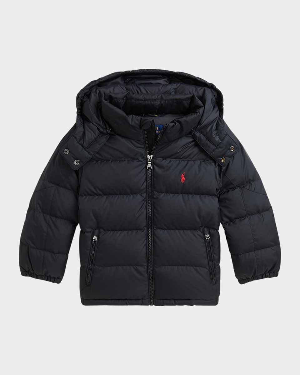 Boy's Recycled Nylon Puffer Jacket, Size 2-7
