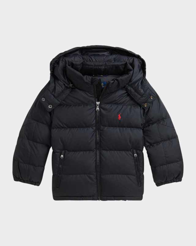 Boy's Recycled Nylon Puffer Jacket, Size 2-7