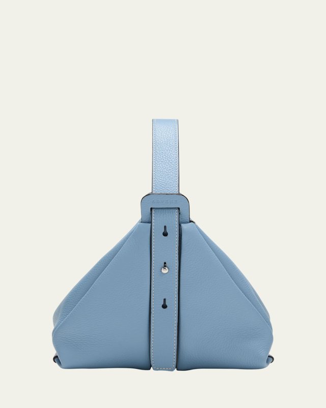 The Age Pebbled Leather Pouch Top-Handle Bag