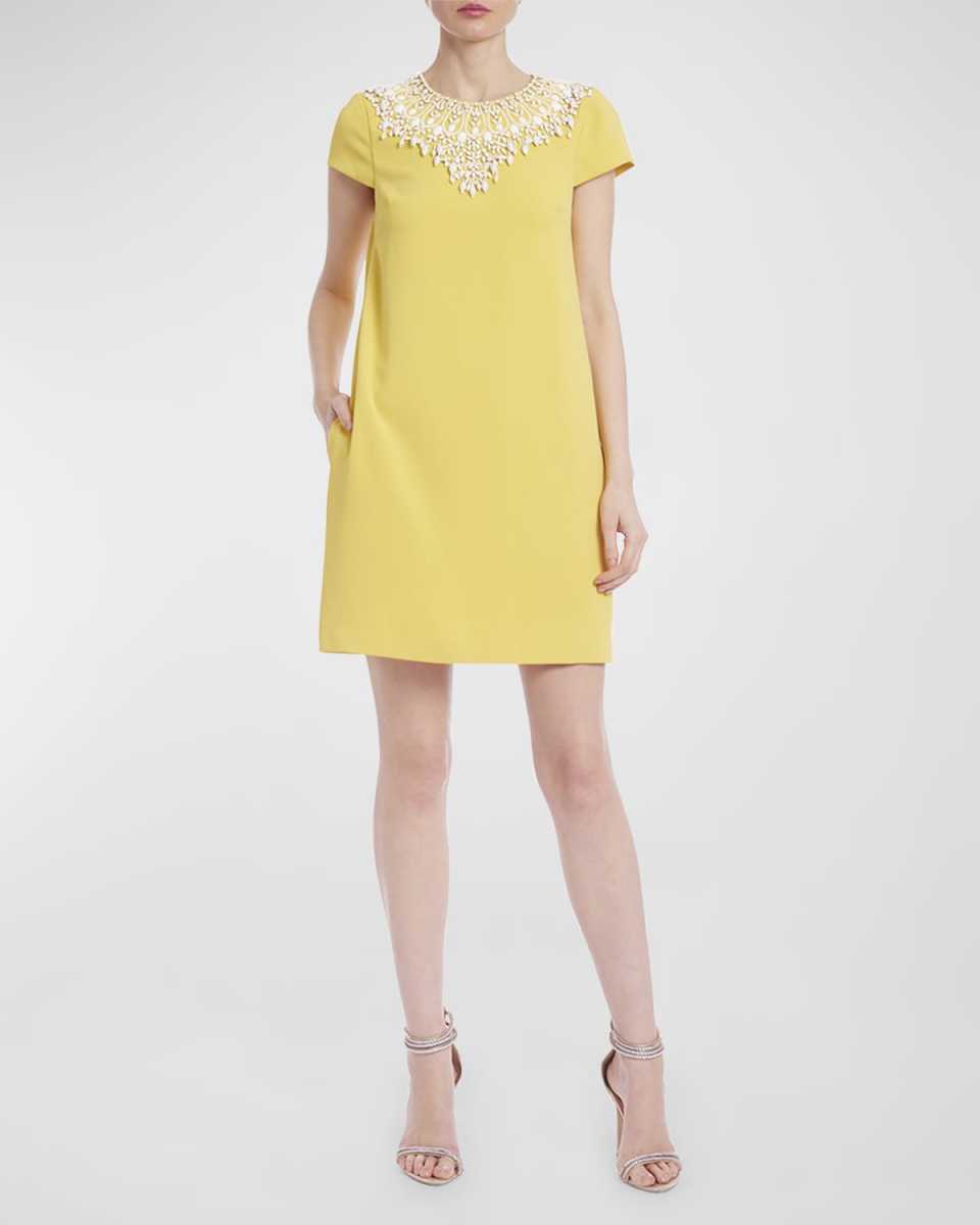 Beaded A-Line Mini Dress