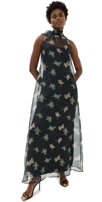 STAUD Albee Dress Botanical Shadows