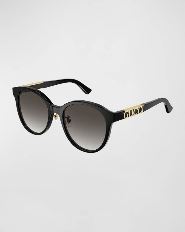 Logo Round Acetate Sunglasses