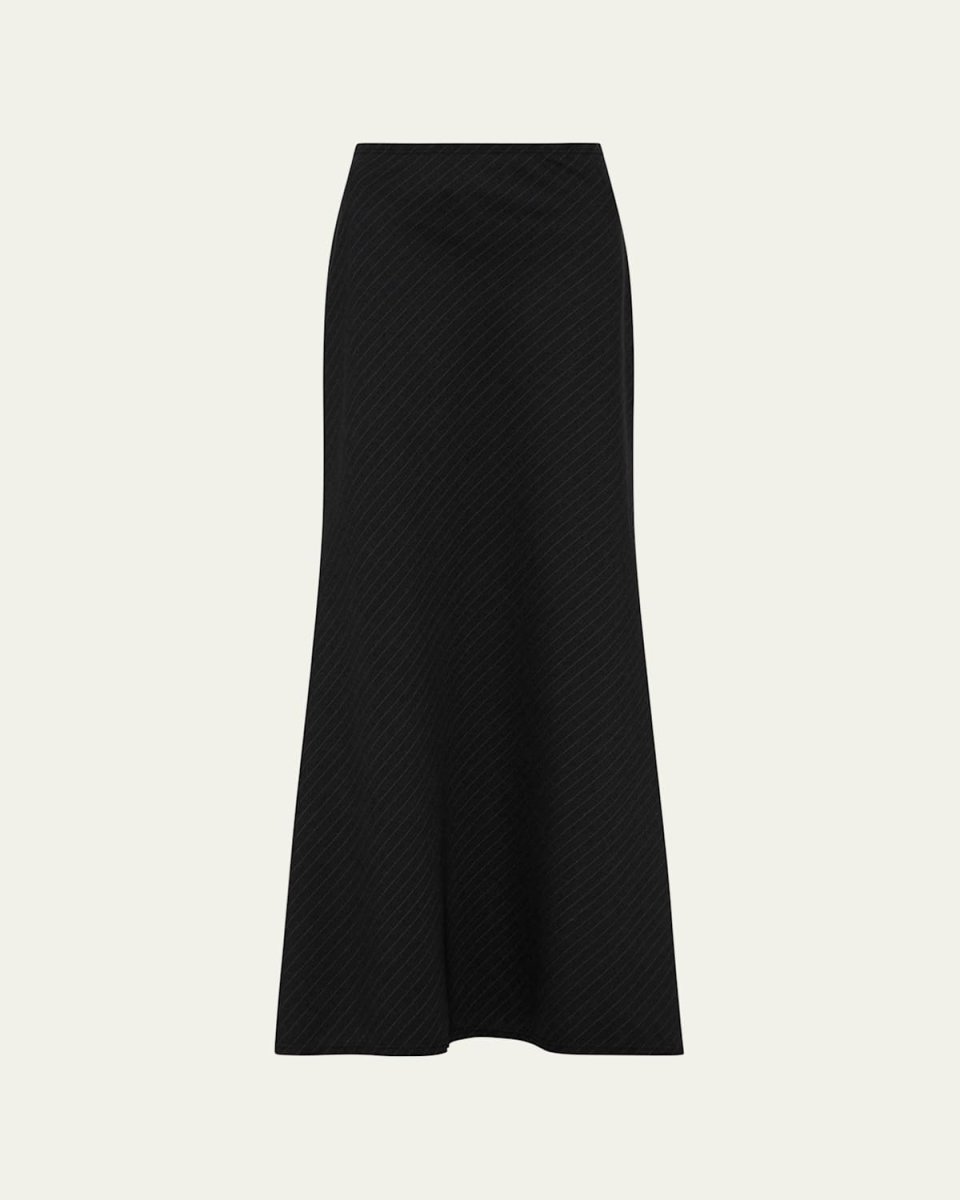 Pinstripe Maxi Skirt