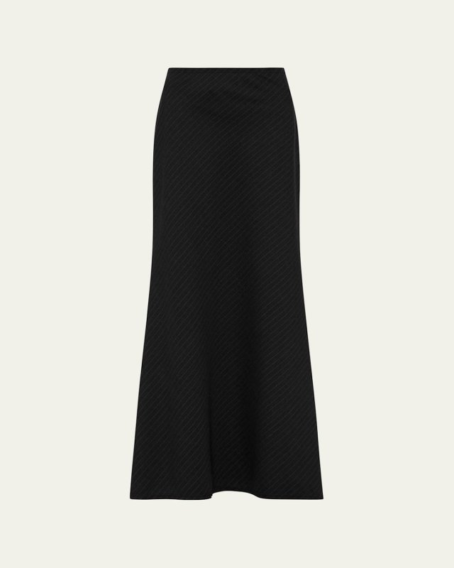 Pinstripe Maxi Skirt